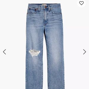 Madewell Perfect Vintage Straight Cropped Jean (size 30)